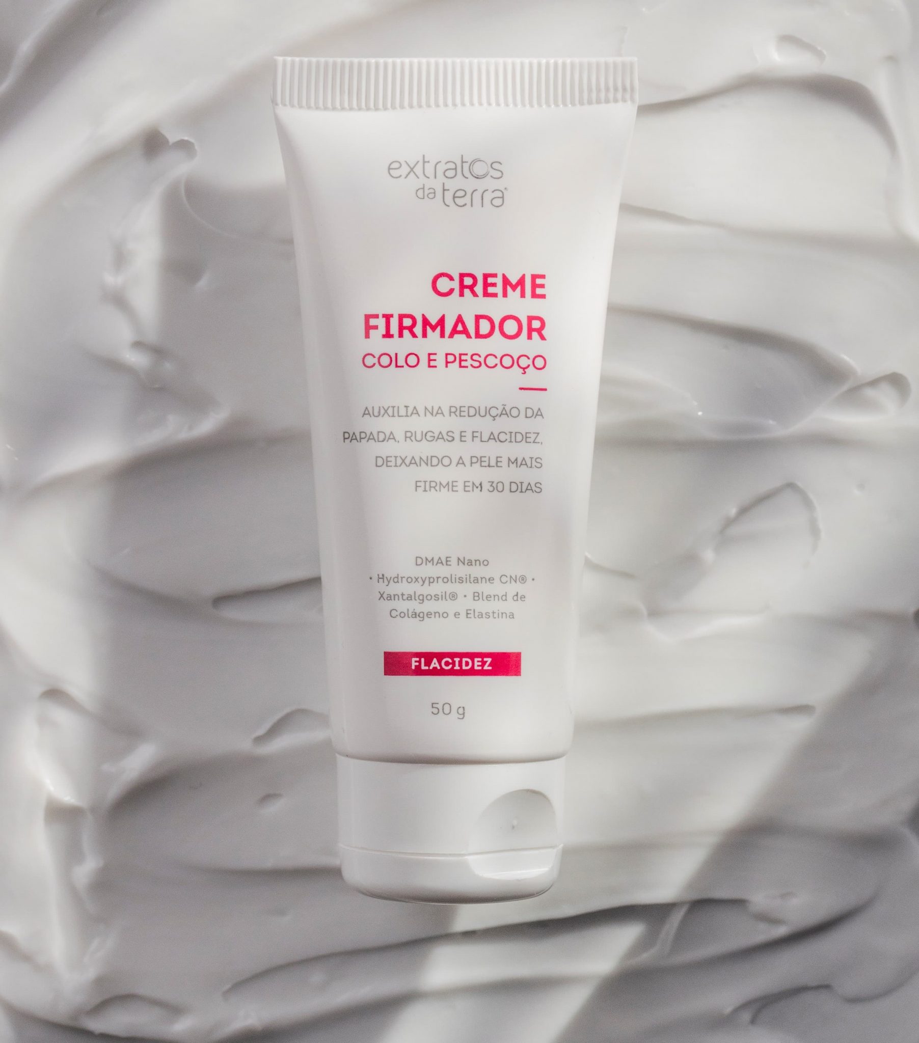 Creme Firmador colo e pescoço diminui a flacidez, rugas e papada