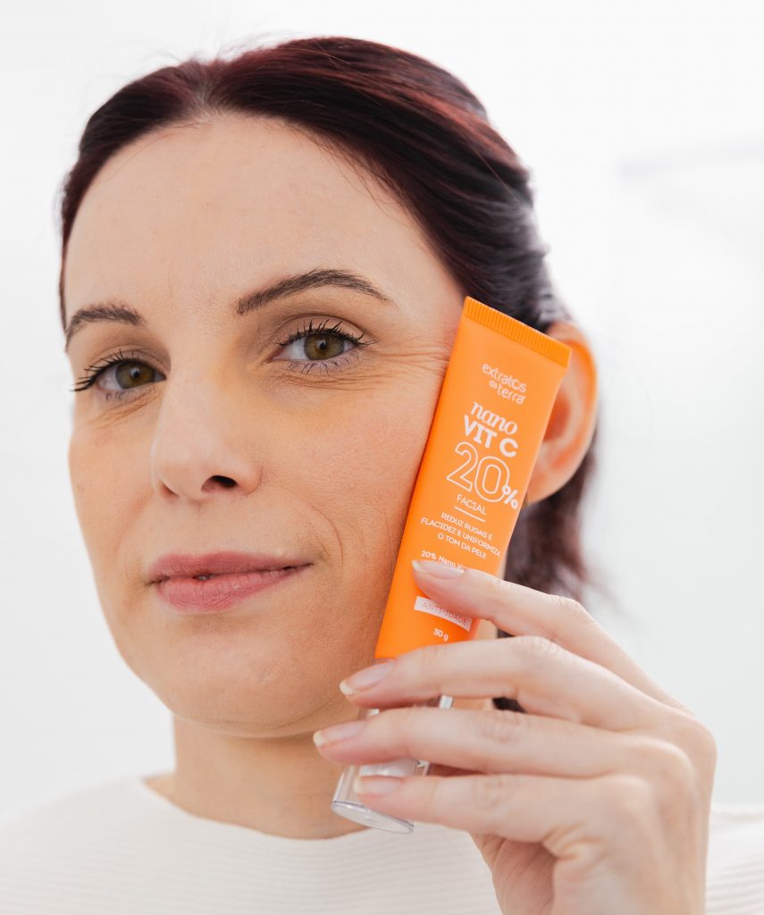 Nano Vit C 20% creme anti-idade com vitamina C para o rosto