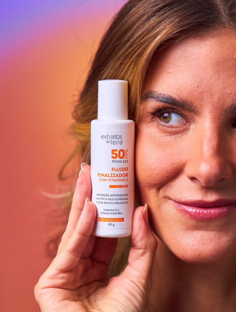 Protetor solar com vitamina C facial